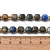 Natural Chrysocolla and Lapis Lazuli Beads Strands GG-CBAC972-A09-01-3