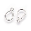 Tarnish Resistant 304 Stainless Steel Open Pendants STAS-F187-02P-1