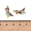 304 Stainless Steel Enamel Pendants STAS-L316-23G-06-3