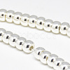 Electroplate Non-magnetic Synthetic Hematite Beads Strands X-G-Q465-38S-3