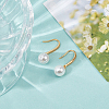 1 Pair 925 Sterling Silver Ear Hooks STER-BC0003-59G-4