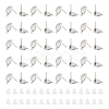 50Pcs 201 Stainless Steel Oval Stud Earring Findings STAS-UN0047-56-1