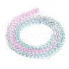 Transparent Painted Glass Beads Strands X1-DGLA-A034-T4mm-A10-5