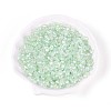 Transparent Spray Painted Glass Beads EGLA-N018-4mm-04-1