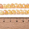 Electroplate Crackle Imitation Jade Glass Beads Strands LS-EGLA-Q131-02C-07-4