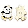 Rack Plating Alloy Enamel Pendants LS-ENAM-N055-043-3