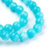 Natural Yellow Jade Beads Strands G-G598-8mm-YXS-3