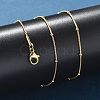 Ion Plating(IP) 304 Stainless Steel Snake Chain Necklaces NJEW-F248-11A-G-3