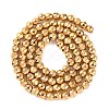 Electroplated Synthetic Non-magnetic Hematite Beads Strands X-G-H027-B01-03-3