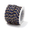 Ion Plating(IP) 304 Stainless Steel Enamel Twisted Oval Link Chains CHS-K019-02G-01-3