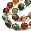 Natural Peacock Agate Beads Strands G-T131-82A-03-3