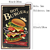 Vintage Metal Tin Sign AJEW-WH0157-035-2