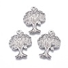 Non-Tarnish 304 Stainless Steel Pendants STAS-F249-39P-1
