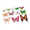 PVC Butterfly Wall Decorations DIY-WH0221-34-3