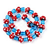 Handmade Lampwork Beads Strands X-LAMP-N024-09D-3