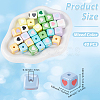 40Pcs Opaque Acrylic Enamel Beads OACR-PA0001-92-2