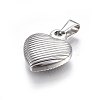 Non-Tarnish 304 Stainless Steel Pendants STAS-P209-46P-2