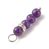 Gemstone Beaded Pendants PALLOY-JF01326-4