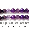 Dyed & Heated Natural Dragon Veins Agate Beads Strands G-P539-A01-18-5
