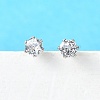 Cubic Zirconia Ear Studs STAS-E051-3A-4