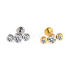 316L Surgical Stainless Steel & G23 Titanium Crystal Rhinestone Labrets for Women Men WG3A239-11-1