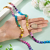 2 Strands Gradient Color Electroplated Synthetic Non-magnetic Hematite Beads Strands G-TA0002-86C-6