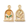 Eco-friendly Alloy Enamel Pendants PALLOY-M212-08G-2