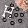 Opaque Spray Painted Acrylic Linking Rings OACR-S021-26A-C01-4