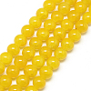 Baking Paint Crackle Glass Bead Strands X-DGLA-Q023-8mm-YS28-1