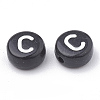 Opaque Acrylic Beads X-SACR-N002-02C-1
