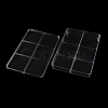 6 Grids Plastic Bead Containers with Cover CON-K002-03B-3
