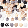 6 Style Food Grade Eco-Friendly Silicone Beads SIL-SC0001-63-1