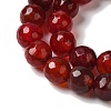 Dyed & Heated Natural Dragon Veins Agate Beads Strands G-P539-A01-25-4