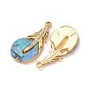 Dyed Nautal Shell Pendants SH-K002-02G-2