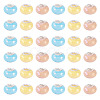 150Pcs Opaque Resin European Beads RESI-TA0004-61B-1