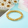 Handmade Silver Foil Glass Beaded Stretch Bracelets BJEW-JB06464-03-4