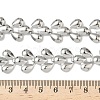 304 Stainless Steel Teardrop Link Chain Necklaces NJEW-D333-03P-5