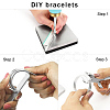Aluminum Bangle Blanks DIY-H134-01B-P-4