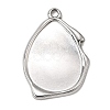 304 Stainless Steel Pendant Cabochon Settings SA-CBA9B1E-01D-P-1