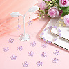50Pcs Hollow Spray Painted Alloy Pendants FIND-SC0012-27D-4
