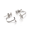 Tarnish Resistant 304 Stainless Steel Ear Studs EJEW-P045-14P-2