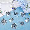 16Pcs 4 Styles Tibetan Style Alloy Pendants FIND-SC0009-14-4