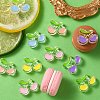 10Pcs 5 Colors Transparent Acrylic Enamel Beads TACR-YW0001-73-5