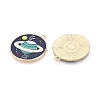 Rack Plating Alloy Enamel Pendants ENAM-S126-069-NR-2
