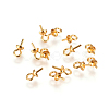 304 Stainless Steel Cup Pearl Peg Bails Pin Pendants STAS-F227-50-G-3