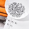 Craft White Acrylic Beads SACR-YW0001-08-8