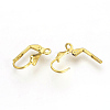 Brass Leverback Earring Findings KK-R071-07G-2