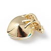 Real 18K Gold Plated Rack Plating Brass Micro Pave Clear Cubic Zirconia Pendants KK-C015-06G-05-3