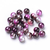 Rainbow Acrylic Imitation Pearl Beads LS-OACR-R065-4mm-A12-1