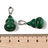 Synthetic Malachite Pendants G-B127-03P-07-4